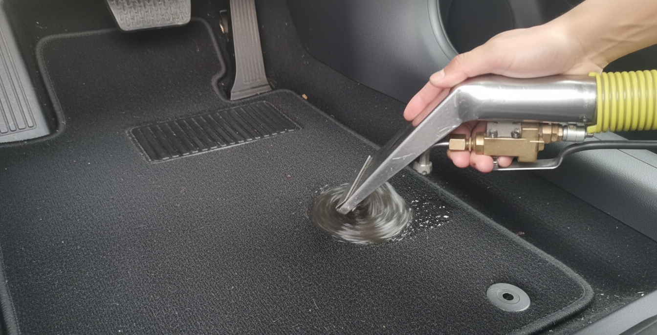 Inyección-Succión de Alta Potencia con máquina industrial, sin Cepillos.