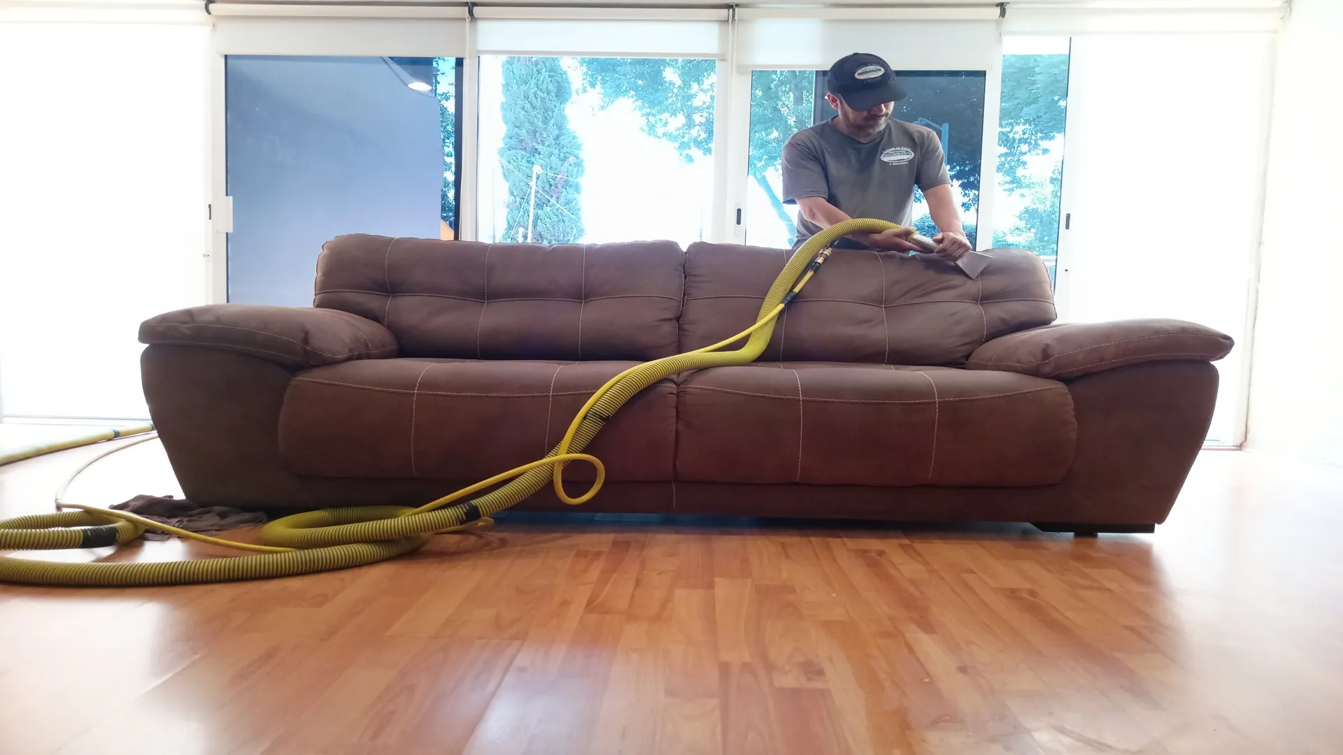 Sala residencial para servicio profesional de lavado de salas a domicilio en Tláhuac, CDMX