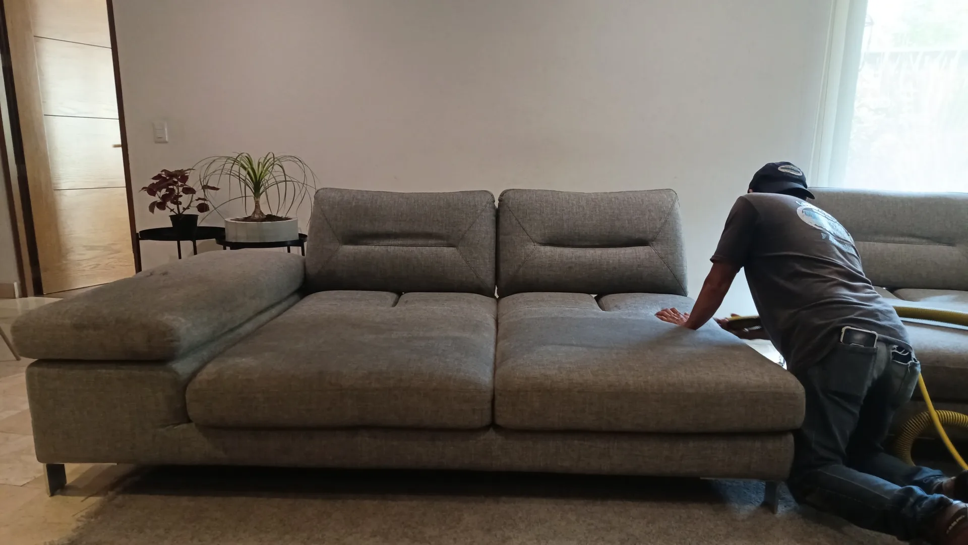 Sala residencial para servicio profesional de lavado de salas a domicilio en Venustiano Carranza, CDMX